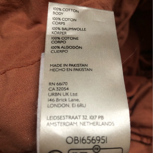 Free People drawstring cotton parachute pants sz XS coral 🪸 - Picture 3 of 9